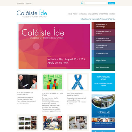 Colaiste Ide Website - Home